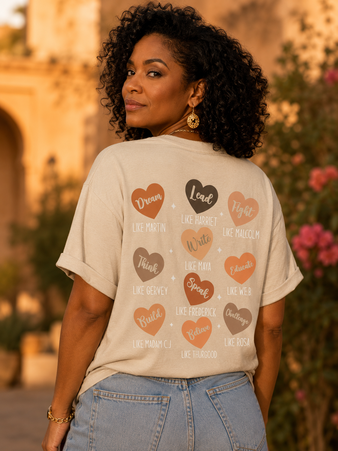 Dream Like Martin, Lead Like Harriet...Heart Tribute T-Shirt